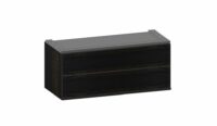 Modulo, Kast 90 Cm - Laag - 1 Nivo - 2-Laden - Onyx