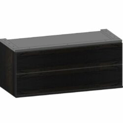 Modulo, Kast 90 Cm - Laag - 1 Nivo - 2-Laden - Onyx