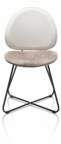 Luna, Eetkamerstoel - Tube Frame (ROB) - Combi Ponti / Calabria - Creme - Afbeelding 2