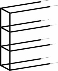 Modulo, Etagere Extension 45 Cm - 3 Niveaux - 1 Support - Image 2