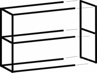 Modulo, Basisrek 135 Cm - 2 Nivo's Hoog - 2 Staanders - Afbeelding 2