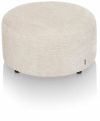 Zach, Poef Rond 80 Cm - Hoogte 40 Cm