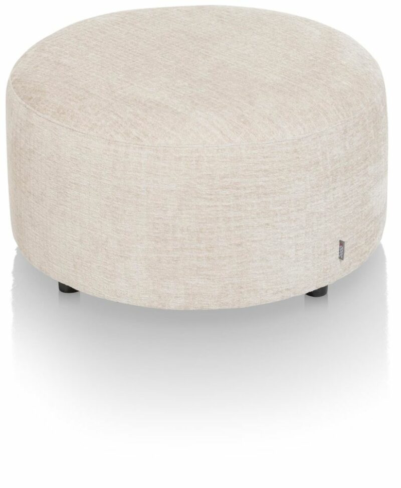 Zach, Poef Rond 80 Cm - Hoogte 40 Cm - Afbeelding 1