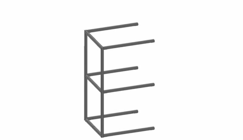 Modulo, Aanbouwrek 45 Cm - 2 Nivo'S Hoog - 1 Staander - Afbeelding 1