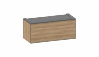 Modulo, Kast 90 Cm - Laag - 1 Nivo - 1-Klep - Natural