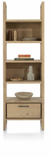 Nystead, Boekenkast 65 Cm. - 1-Lade + 5-Niches