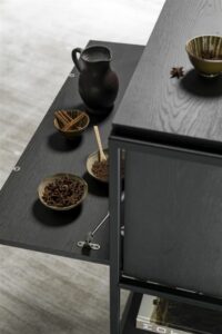 Modulo, Kast 45 Cm - Hoog - 2 Nivo's - 1-Deur - Onyx - Afbeelding 2