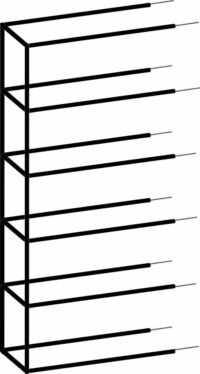 Modulo, Aanbouwrek 135 Cm - 5 Nivo's Hoog - 1 Staander - Afbeelding 2