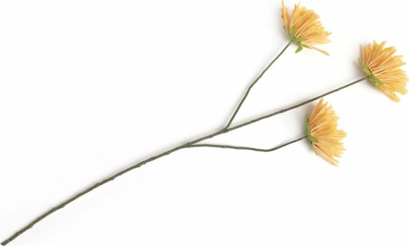 Dahlia Spider Spray Fleur Artificielle H75Cm - Orange - Image 1