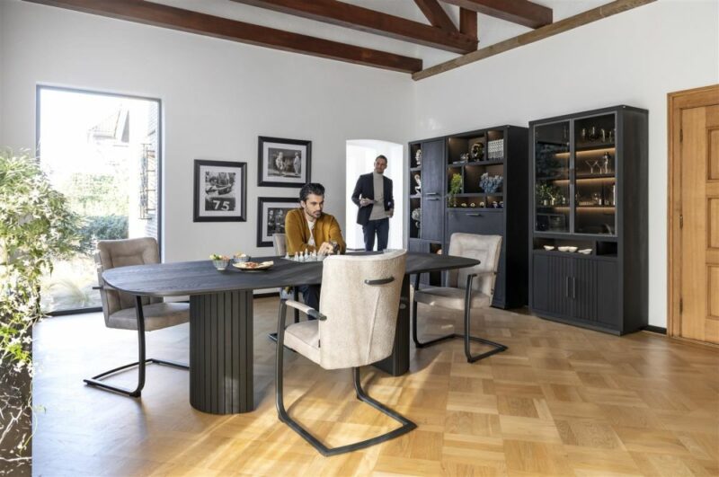 Pavie, Dressoir 240 Cm - 3-Deuren + 3-Laden - Natural - Afbeelding 4