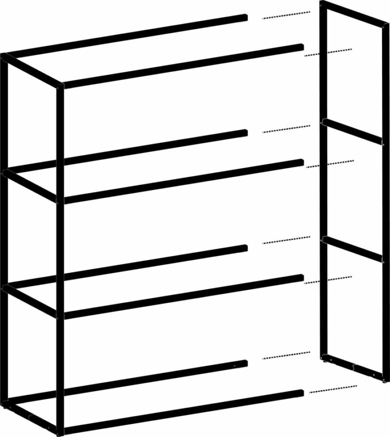 Modulo, Etagere De Base 135 Cm - 3 Niveaux - 2 Supports - Image 2