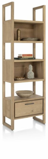 Nystead, Boekenkast 65 Cm. - 1-Lade + 5-Niches - Afbeelding 2