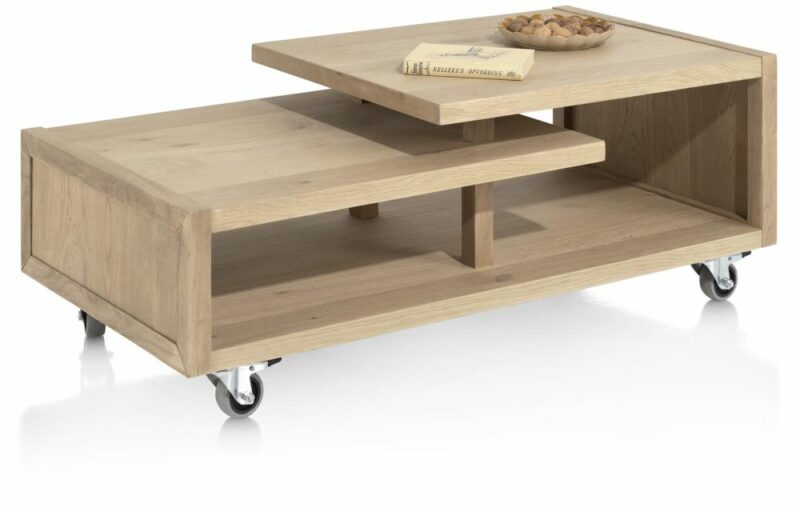 Nystead, Salontafel 120 X 60 Cm. Inclusief Pootjes + Wieltjes - Afbeelding 2