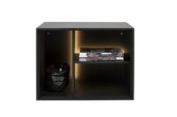 Elements, Box 45 X 60 Cm. - Lak - Hang + 3-Niches + Led - Off Black - Afbeelding 3