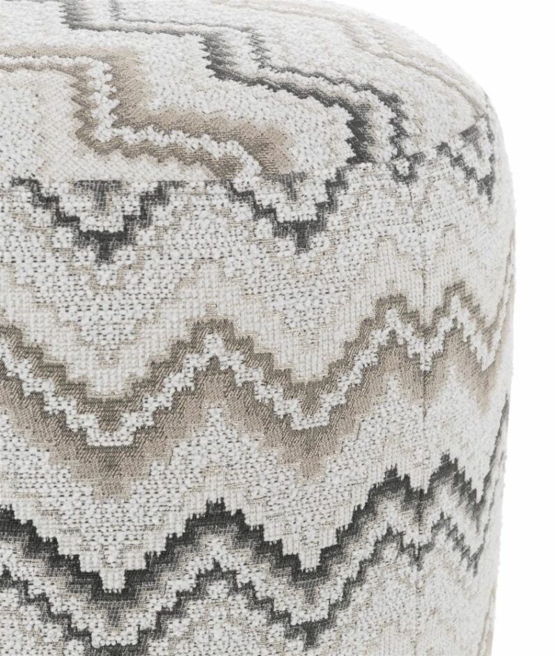 Beautiq - Lush Pouf - Ronde 42 Cm - Anthracite - Image 3