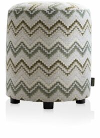 Beautiq - Lush Poef - Rond 42 Cm - Olijf