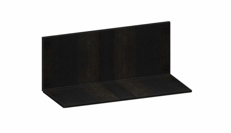 Modulo, Achterwand + Bijbehorende Legplank - 90 Cm - 1 Nivo - Onyx - Afbeelding 1