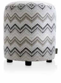 Beautiq - Lush Pouf - Ronde 42 Cm - Anthracite