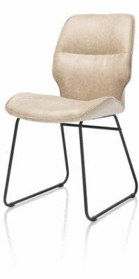 Ravi, Eetkamerstoel Zwart Frame (ROB) - Combi Secilia & Toba - Beige