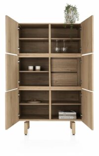 Azulo, Armoire 100 Cm - 6-Portes (+ 2-Tiroirs A L'interieur) - Image 4