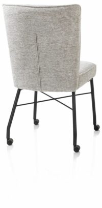 Olvi, Eetkamerstoel Met Wielen + Pocket - Vada Crème - Afbeelding 3