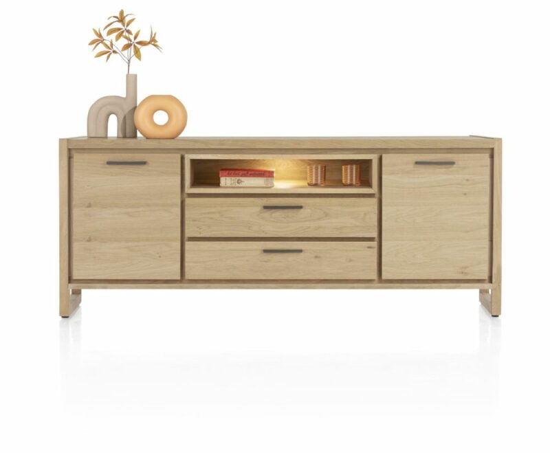 Nystead, Dressoir 180 Cm. - 2-Deuren + 2-Laden + 1-Niche (+ Led) - Afbeelding 1