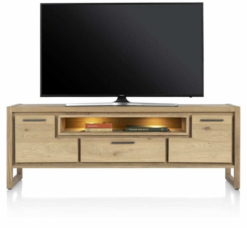 Nystead, Lowboard 170 Cm. - 2-Deuren + 1-Lade + 1-Niche (+ Led) - Afbeelding 1