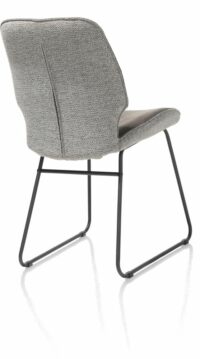 Ravi, Eetkamerstoel Zwart Frame (ROB) - Combi Secilia & Toba - Lichtgrijs - Afbeelding 3