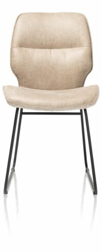 Ravi, Eetkamerstoel Zwart Frame (ROB) - Combi Secilia & Toba - Beige - Afbeelding 2