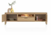 Nystead, Lowboard 210 Cm. - 2-Deuren + 1-Lade + 1-Niche (+ LED) - Afbeelding 3