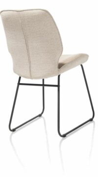 Ravi, Eetkamerstoel Zwart Frame (ROB) - Combi Secilia & Toba - Beige - Afbeelding 3