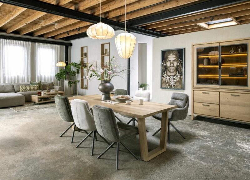 Nystead, Buffet Bas 140 Cm. - 2-Tiroirs + 2-Niches (+ Led) - Image 3