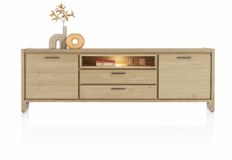 Nystead, Dressoir 210 Cm. - 2-Deuren + 2-Laden + 1-Niche (+ Led) - Afbeelding 1