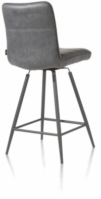 Milva, Chaise De Bar Pivotante - Pieds Graphite - Image 3
