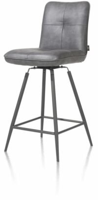 Milva, Chaise De Bar Pivotante - Pieds Graphite