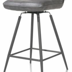 Milva, Chaise De Bar Pivotante - Pieds Graphite