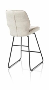 Ravi, Barstoel Zwart Frame (ROB) - Draaibaar - Combi Secilia & Toba - Beige - Afbeelding 3