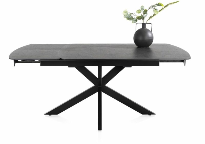 Pavalon, Uitschuiftafel 140 (+ 50) X 100 Cm - Antraciet - Afbeelding 1