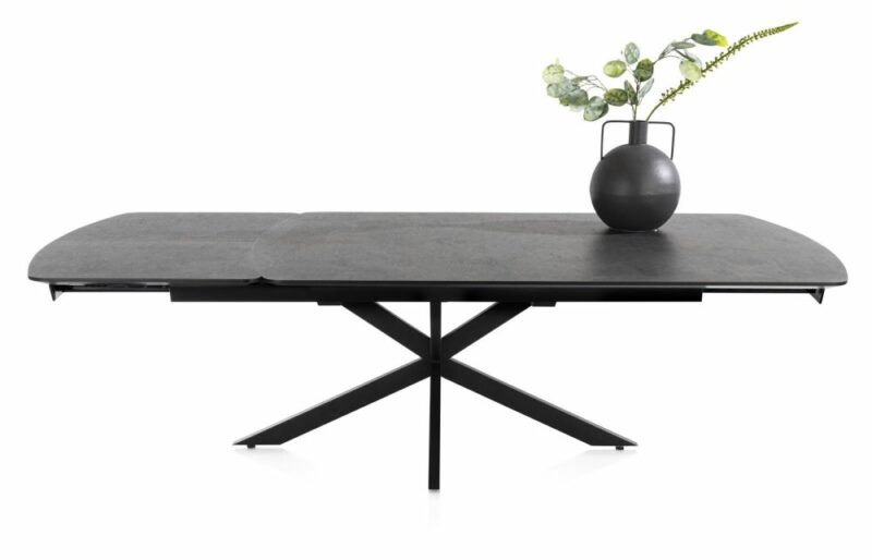 Pavalon, Uitschuiftafel 200 (+ 78) X 100 Cm - Antraciet - Afbeelding 1