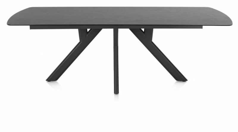 Vegas, Eetkamertafel 230 X 100 Cm - Keramiek Op Glas - Antraciet - Afbeelding 3