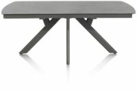 Vegas, Uitschuiftafel 200 (+ 80) X 100 Cm - Keramiek Op Glas - Antraciet - Afbeelding 3