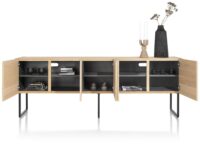 Carving, dressoir 240 cm. - 5-deuren - natural - Afbeelding 2