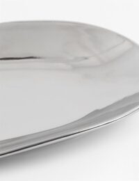 Lisette schaal 21x47cm - Zilver - Afbeelding 2