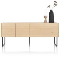 Carving, buffet 210 cm. - 4-portes - natural