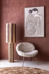 Fae schilderij 80x120cm - Cremekleurig - Afbeelding 3