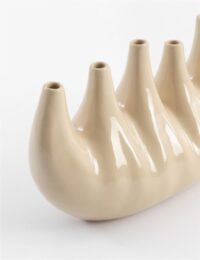 Elien vaas H24cm - Beige - Afbeelding 2