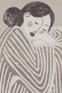 Fae schilderij 80x120cm - Cremekleurig - Afbeelding 2