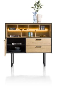 Belo, dressette 140 cm + 1-porte + 2-tiroirs + 7-niches (+ LED) - Image 2