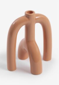 Adele kandelaar H20cm - Oranje