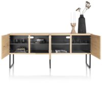 Carving, buffet 210 cm. - 4-portes - natural - Image 2